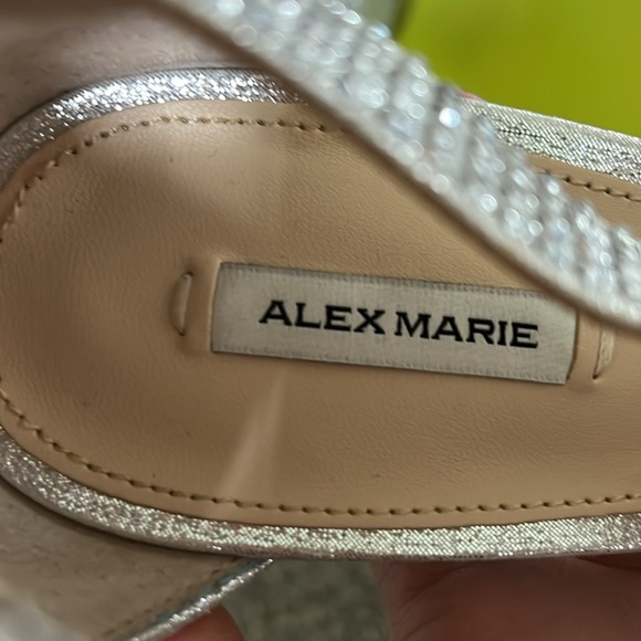 NBW Alex Marie Silver sequin heel - Picture 3 of 7